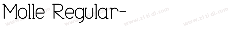 Molle Regular字体转换